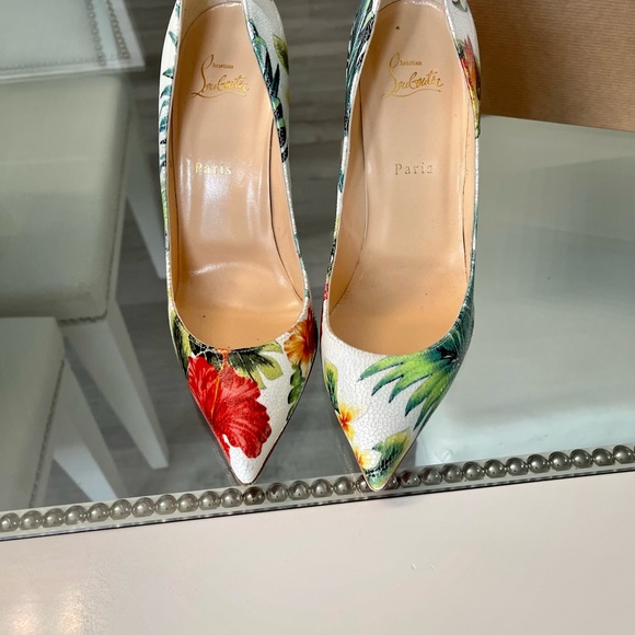 Christian Louboutin Pigalle Follies 100 Calf Hawaii - Picture 3 of 12